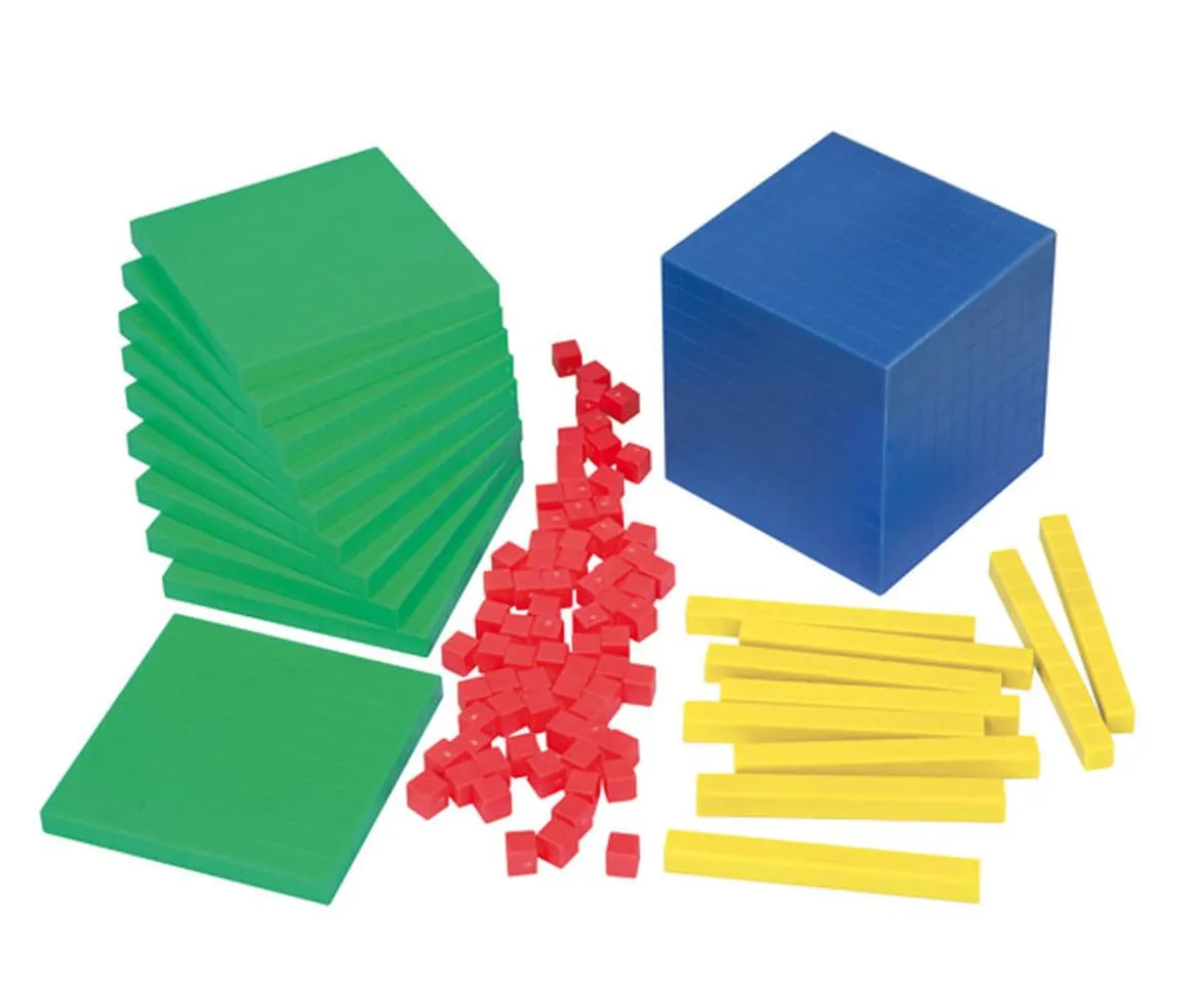 Betzold Dienes-Material Dezimalsystem Rechenhilfe 121-teilig