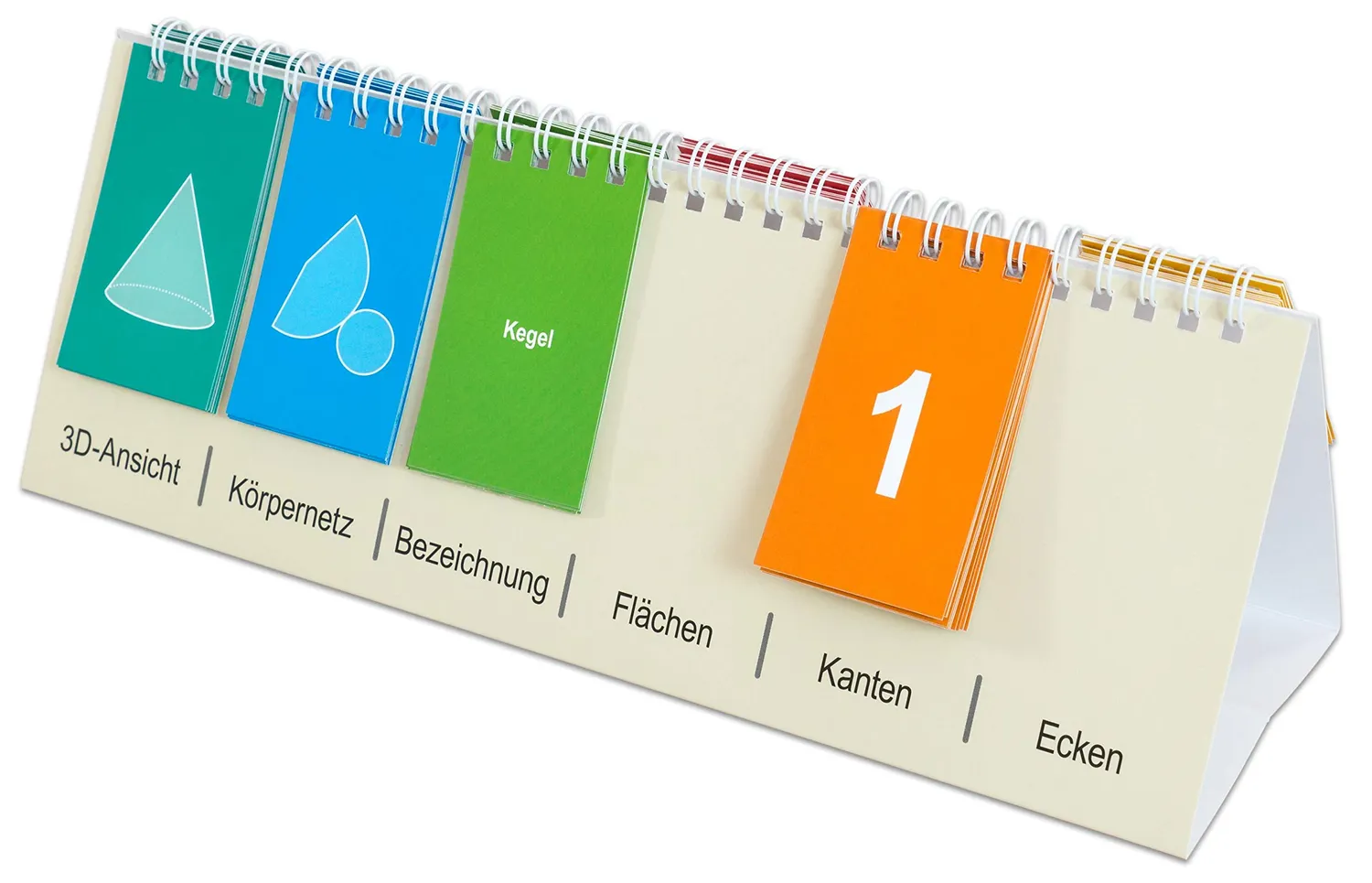Betzold Geometrie-Körper-Flip geometrische Körper 12-teilig Karton