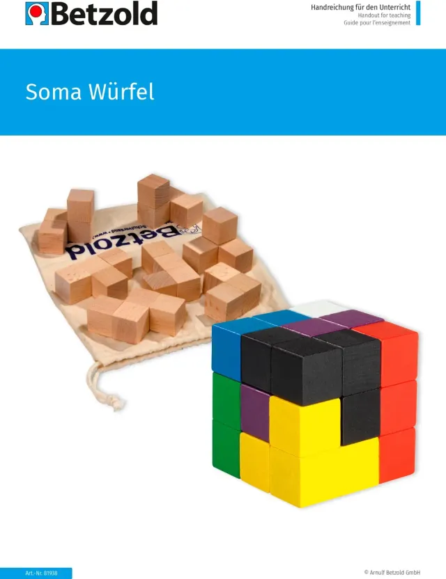 Betzold Soma-Würfel Handreichung 24 Seiten 19 Kopiervorlagen