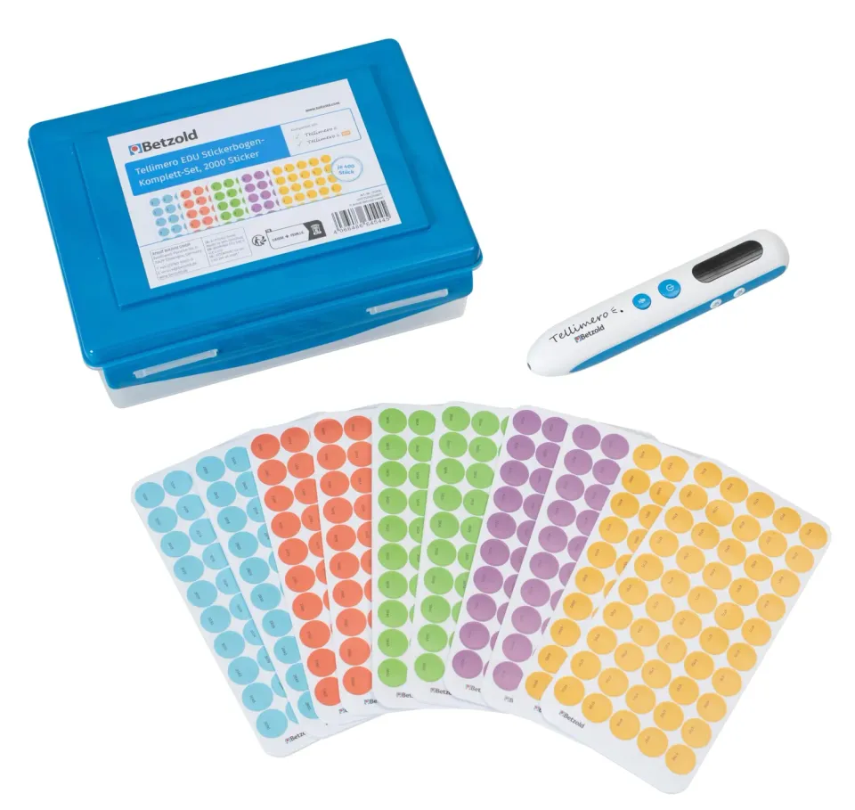 Betzold Tellimero EDU Audiostift-Set mit 2000 Stickern