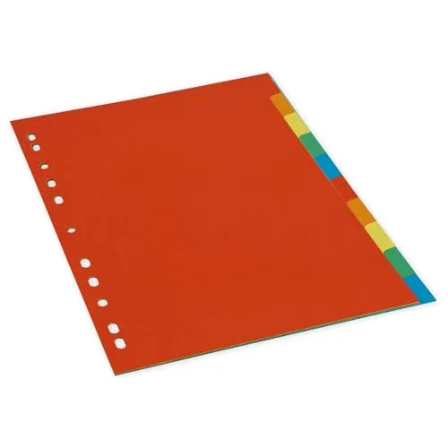 TimeTEX Farb-Register 60151 Ordnerregister A4 Karton 10-teilig