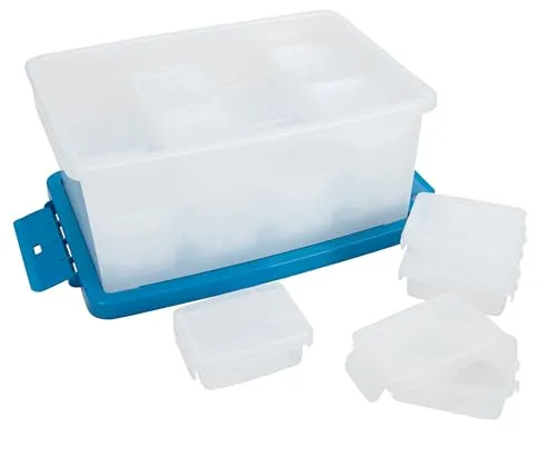 Betzold Aufbewahrungsboxen-Set transparent 25-teilig stapelbar