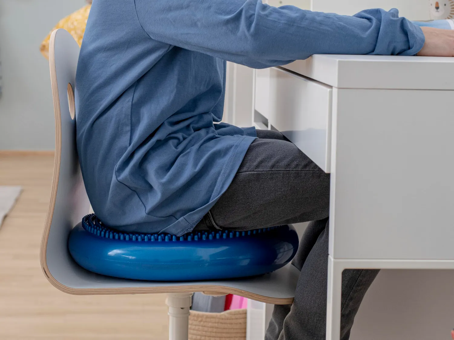 Betzold Balancekissen 33 cm genoppt mit Pumpe luftgefüllt