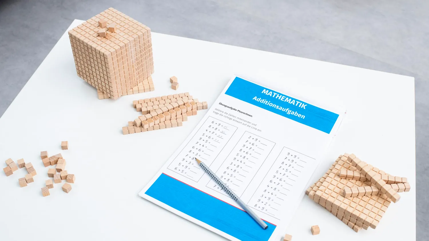 Betzold Dienes Zehnersystem-Satz Holz Dezimalsystem