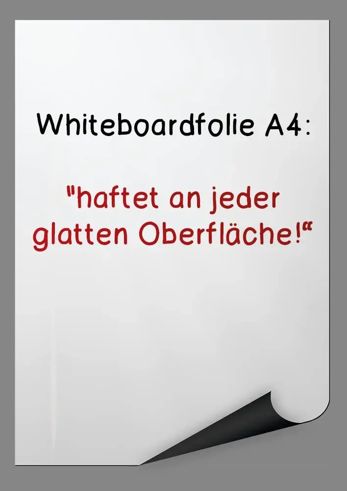 TimeTEX Whiteboard-Folie A4 Folie 5er-Set selbsthaftend