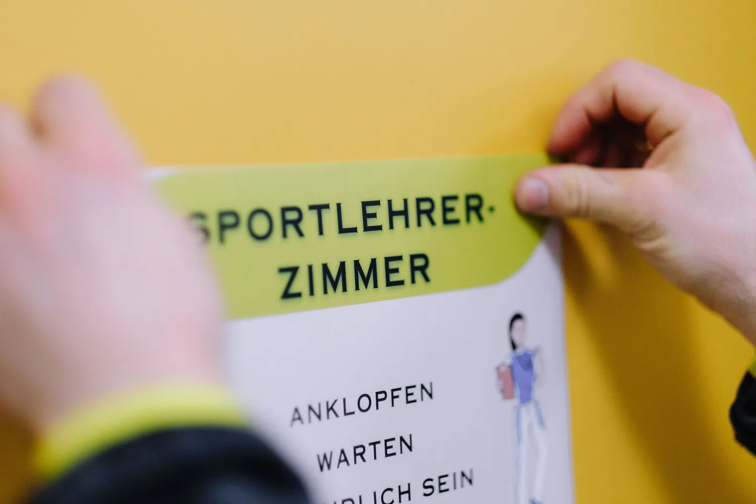 Sportlerntafel An alles gedacht Aufkleber DIN A4
