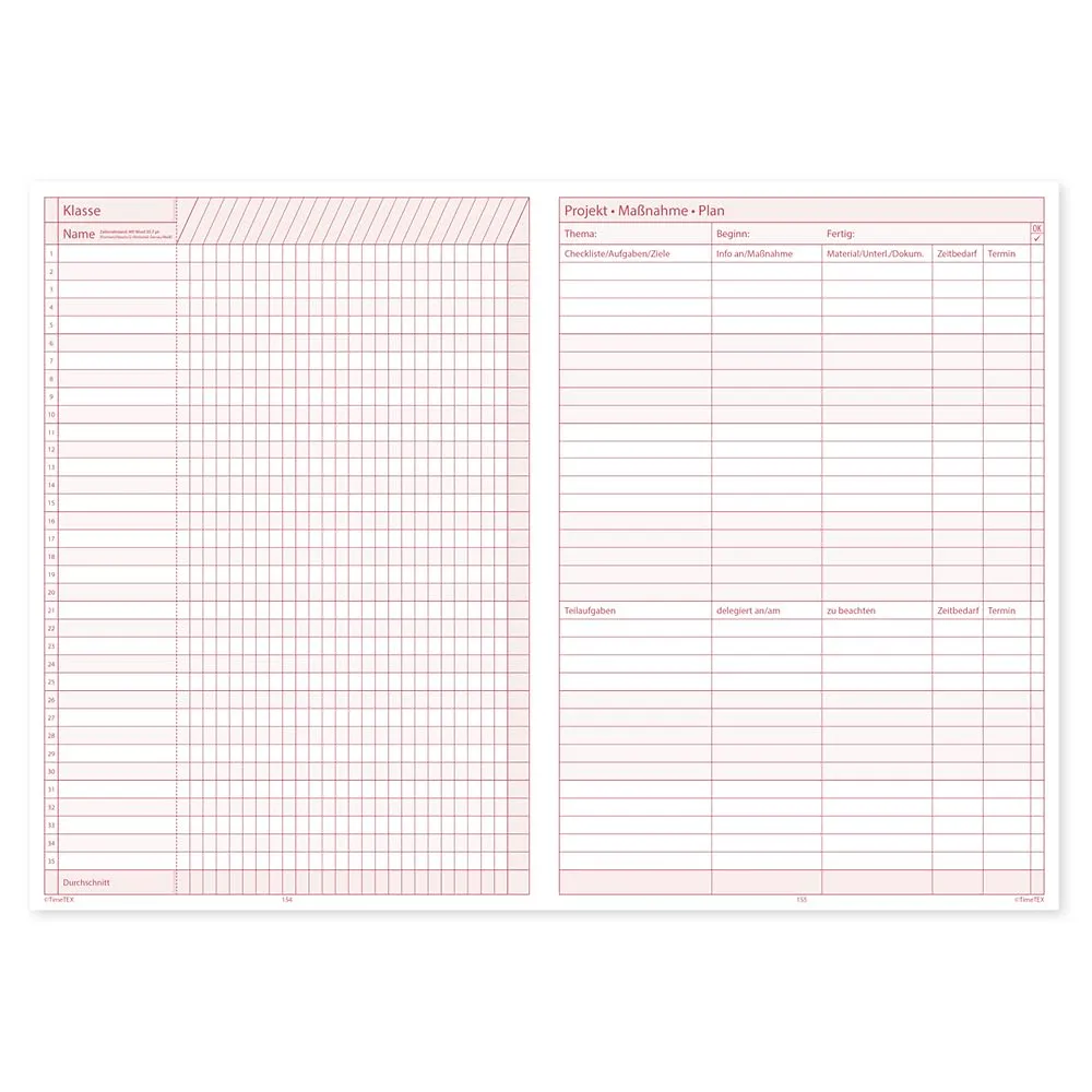 TimeTEX Schulleiter-Planer A4-Plus Kalender 26/27