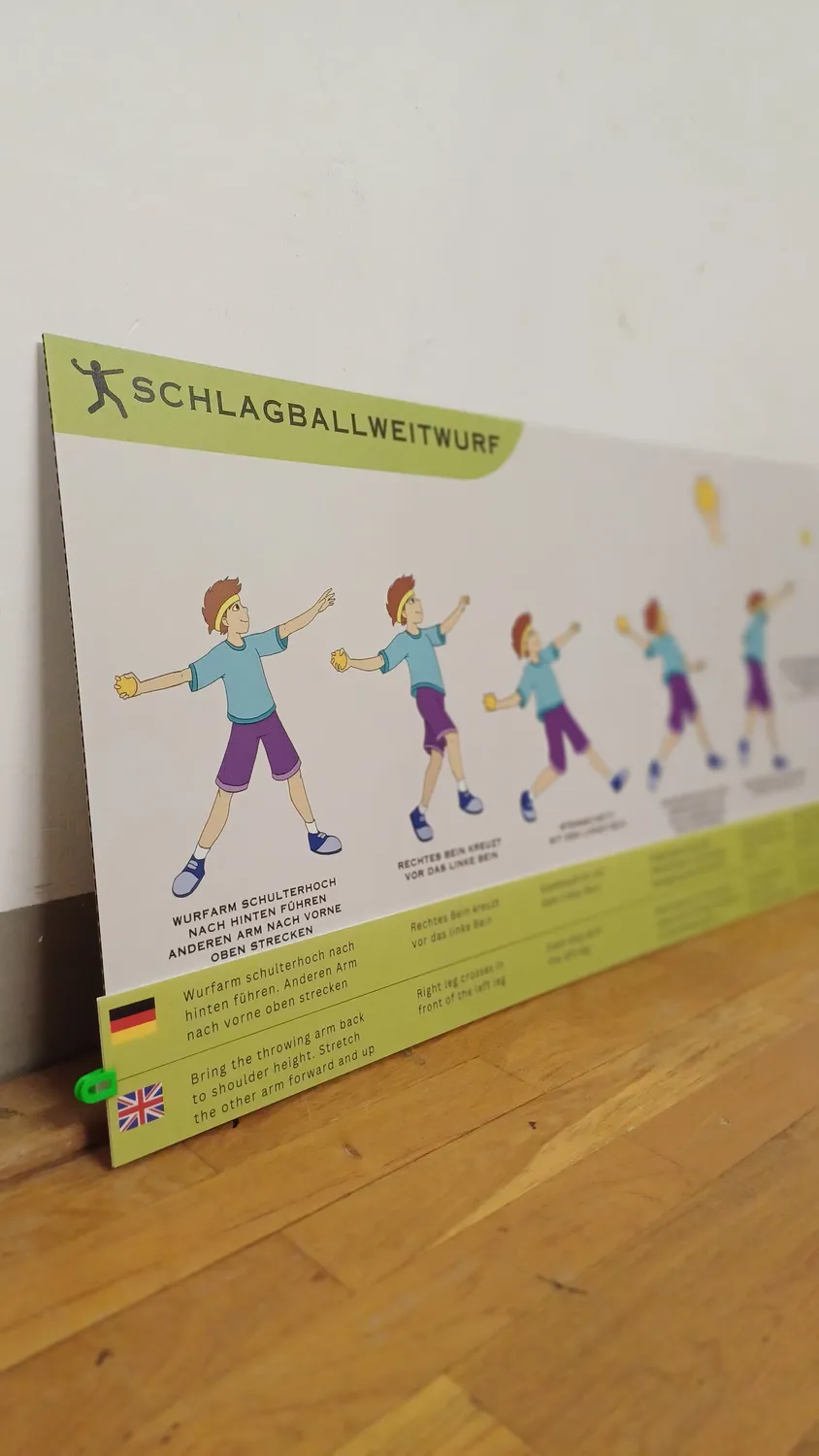 Sportlerntafel Lerntafelstreifen ET bilingual