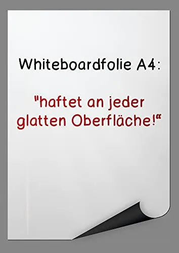 TimeTEX Whiteboard-Folie A4 Folie 5er-Set selbsthaftend