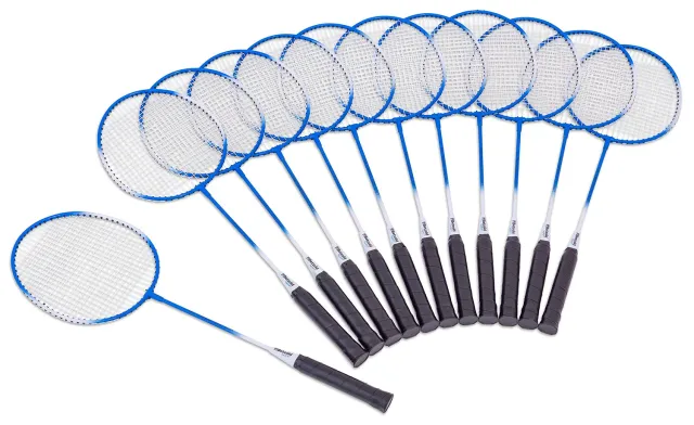 Betzold Badminton-Schläger-Set 12 Stück für Anfänger