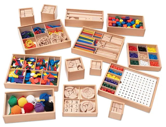 Betzold Fröbel-Set Geometrie-Übungen Lernspiel 14-teilig