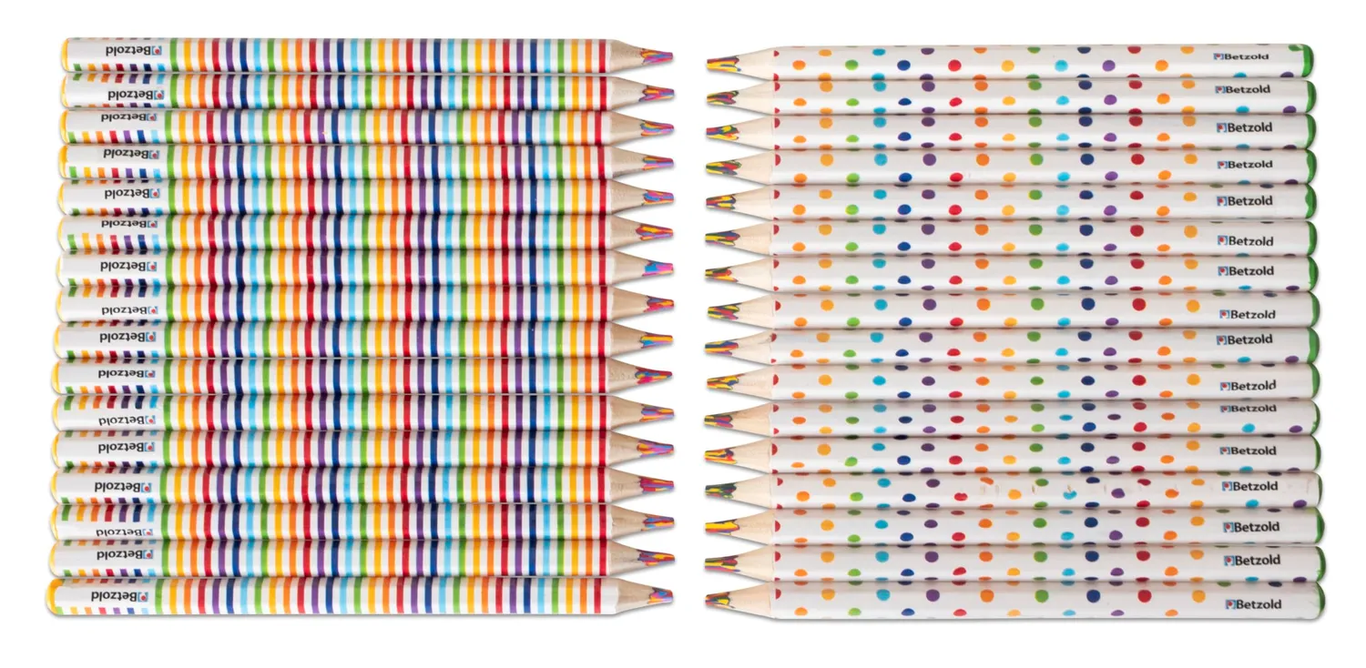 Betzold Regenbogen-Stifte Buntstifte 32er Sechskant Holz