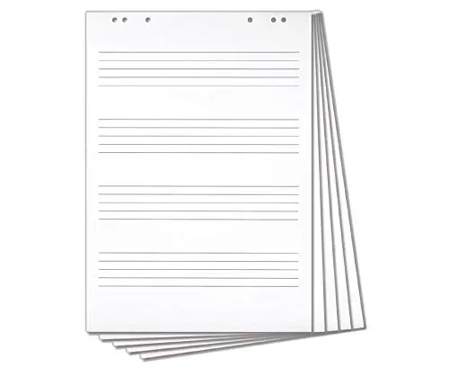 Betzold Flipchart-Block 4 Notensysteme 20 Blatt 67,5x96 cm