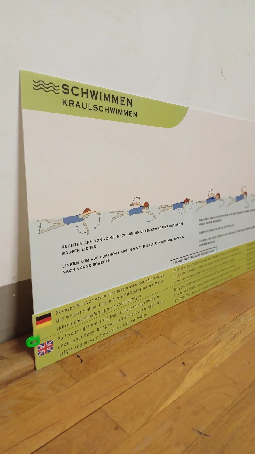 Sportlerntafel ET – Schwimmen Lerntafel-Streifen
