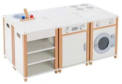 Betzold Kochinsel 6-teilig Spielküche mit Spüle