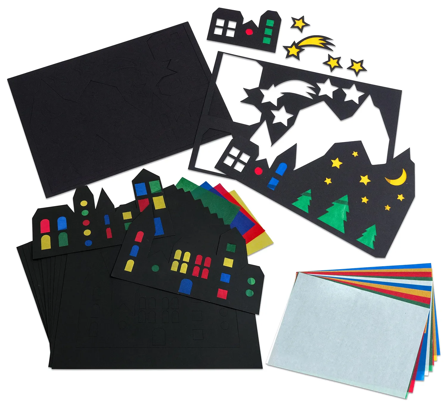 Betzold Fensterbild Transparentpapier-Set 12 Stück