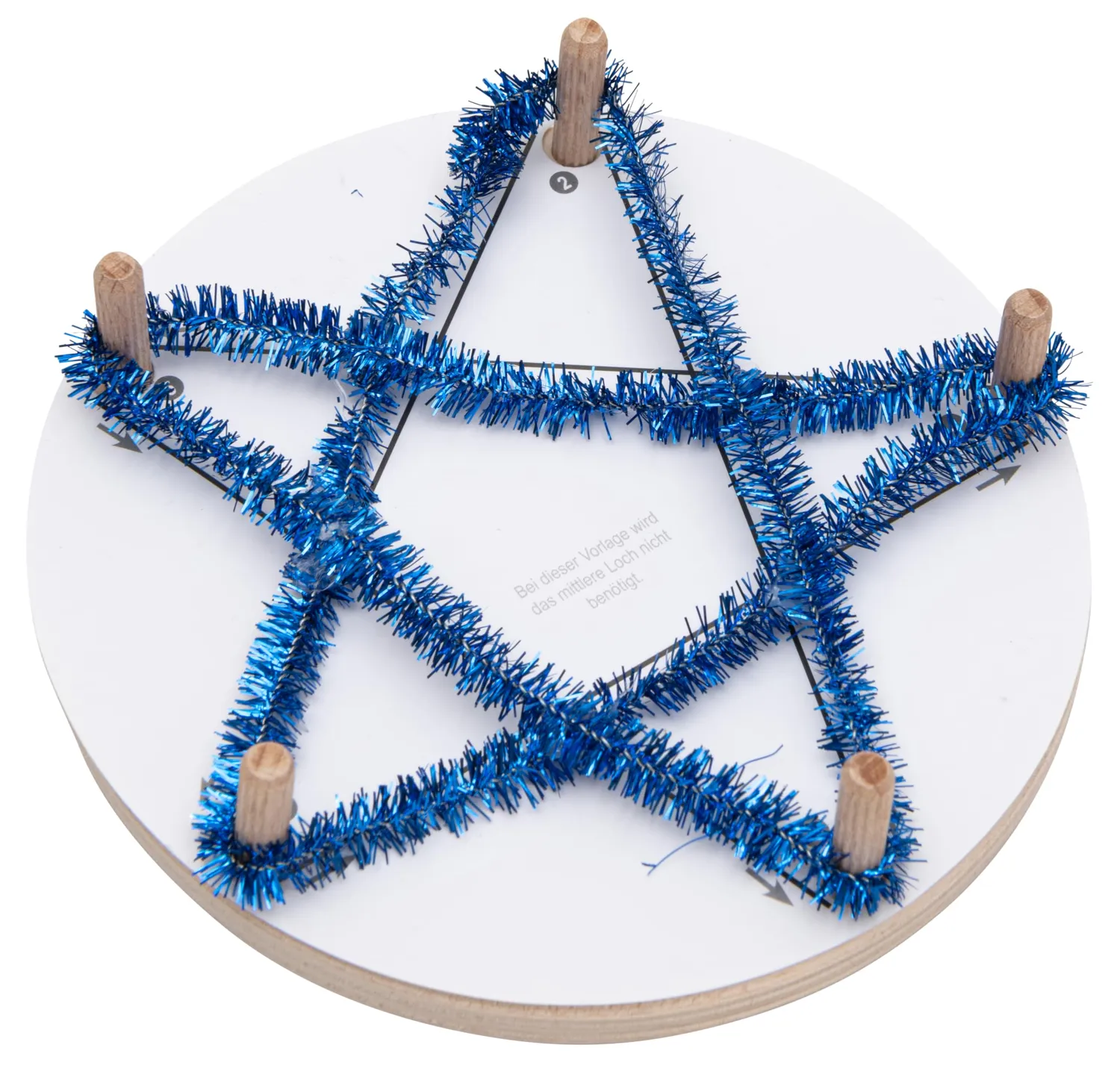 Betzold Wickelstern-Bastelset Weihnachts-Stern Holz 101-tlg.