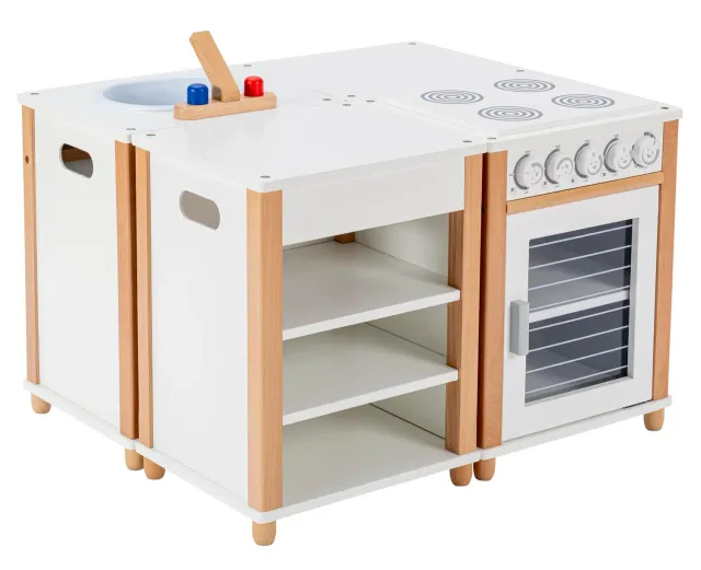 Betzold Kochinsel 4-teilig Spielküche quadratisch