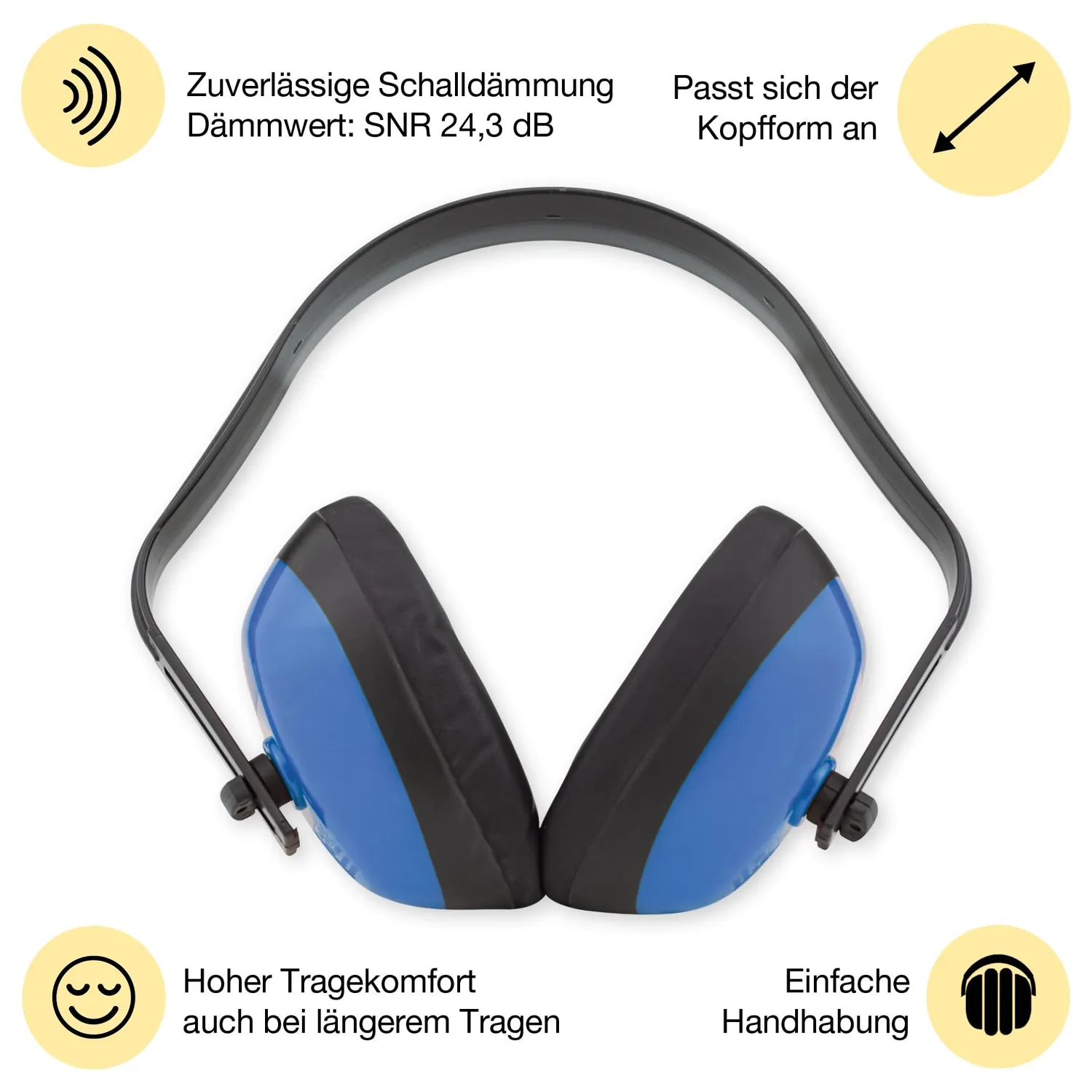 TimeTEX Auris Plus Gehörschutz Kinder Blau 11x8 cm