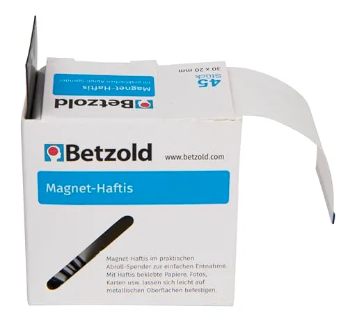 Betzold Magnet-Haftis im Abroller 45 Stück 3x2 cm
