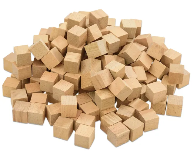 Betzold Soma-Würfel 150 Holzwürfel 2 x 2 x 2 cm naturbelassen