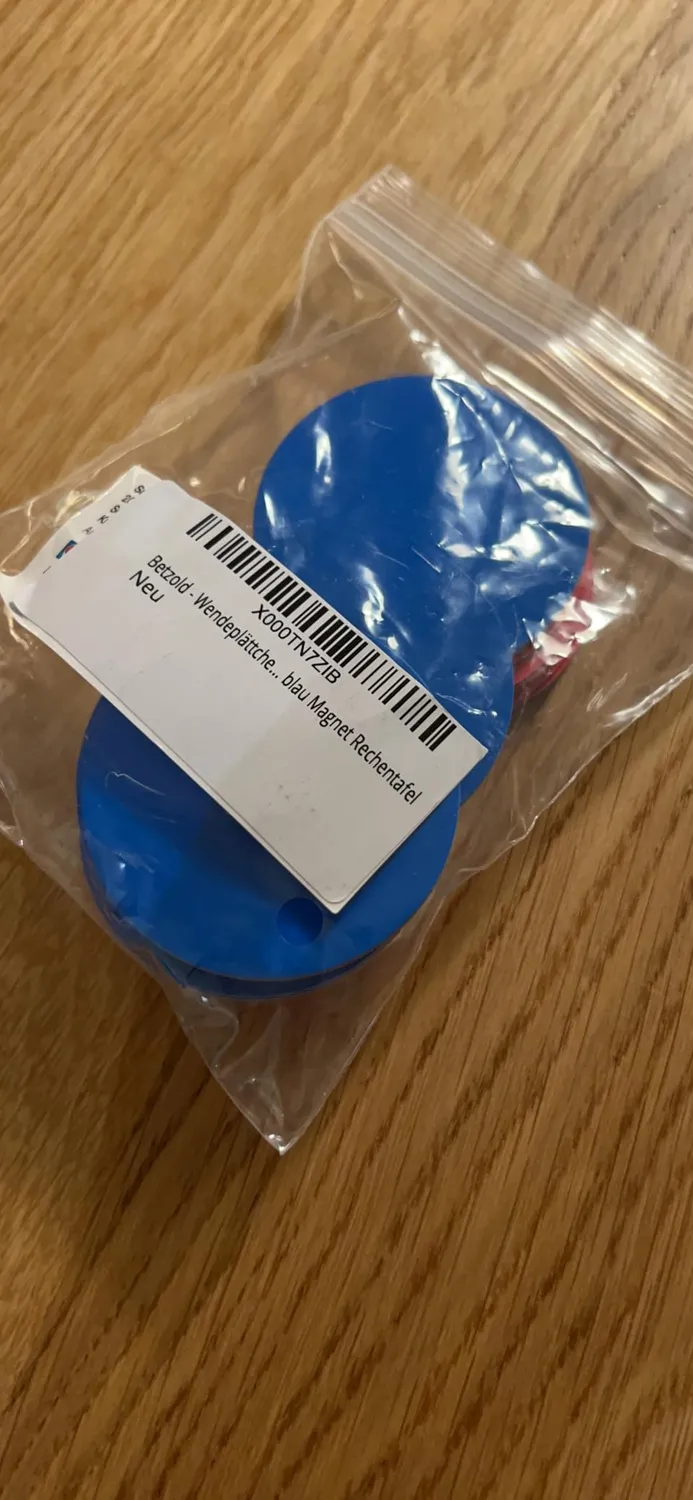 Betzold Wendeplättchen magnetisch rot-blau