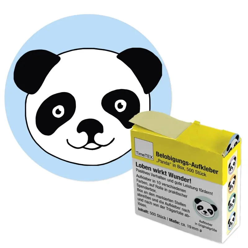 TimeTEX Belobigungs-Aufkleber in Spenderbox