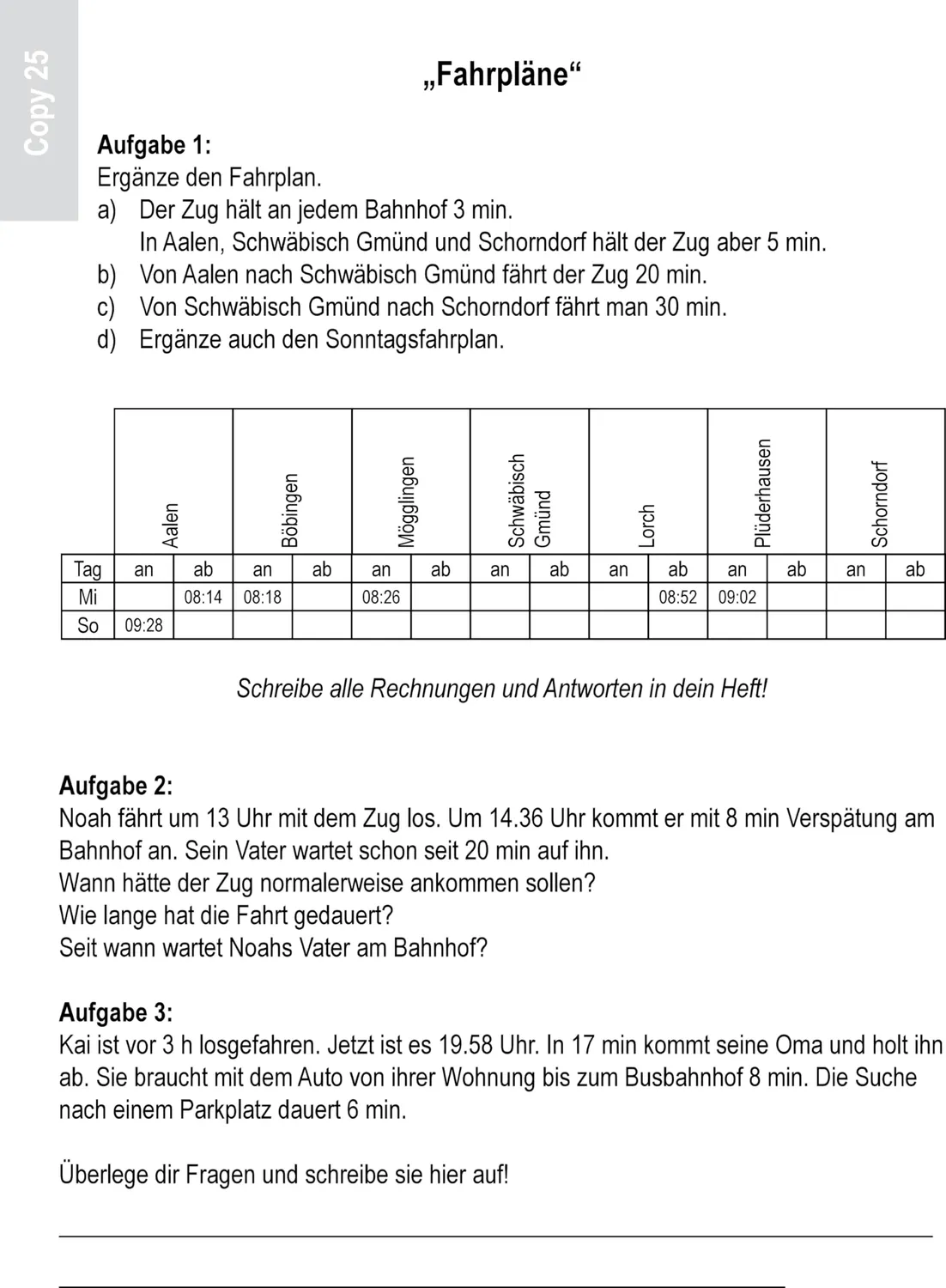 Betzold Zeit erfahren messen rechnen Mappe Klasse 1-4