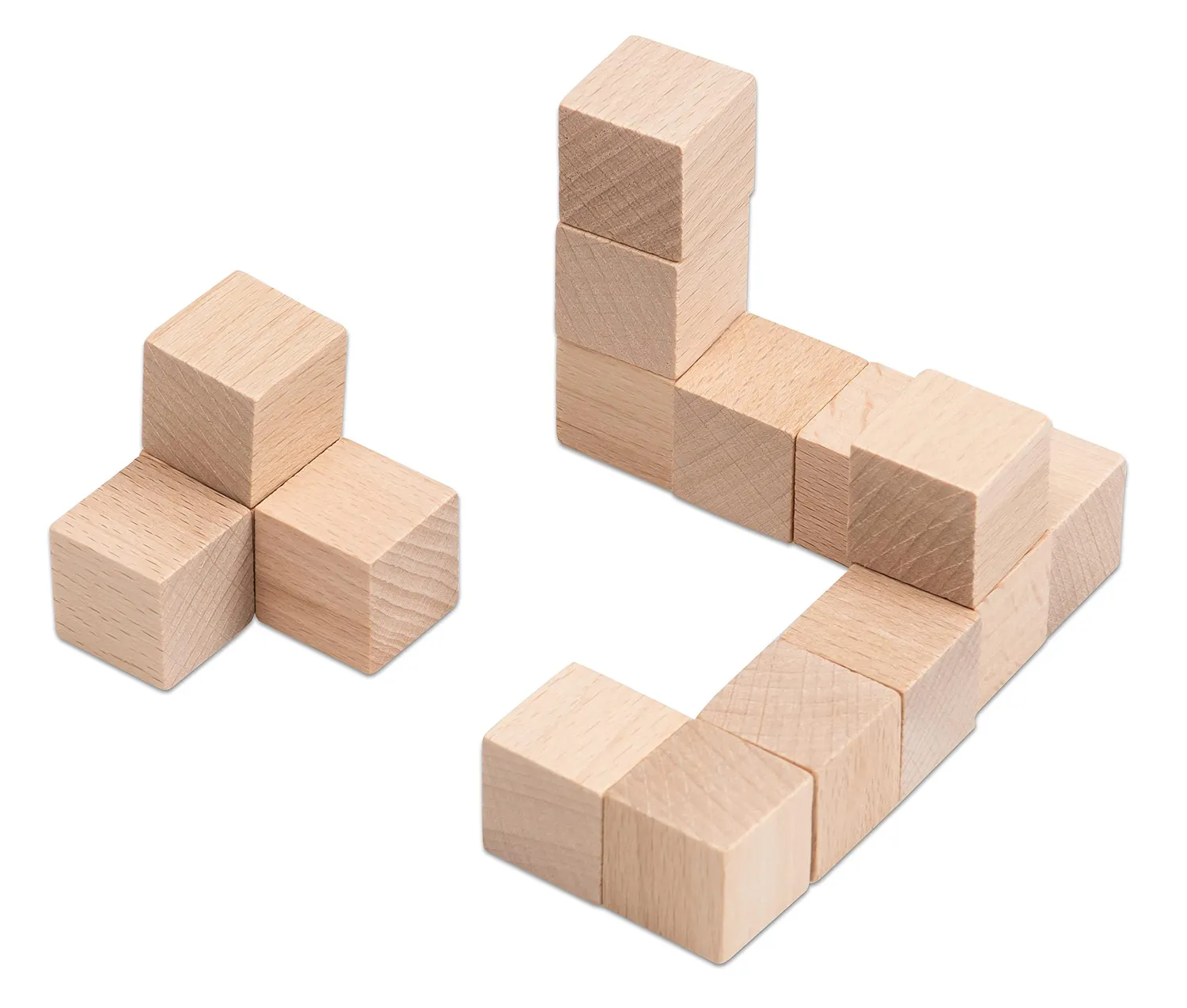 Betzold Soma-Würfel 150 Holzwürfel 2 x 2 x 2 cm naturbelassen