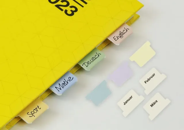 TimeTEX Register-Taben Karton-Papier selbstklebend