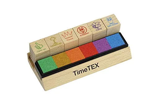 TimeTEX Lehrer-Stempel Motivation Holz