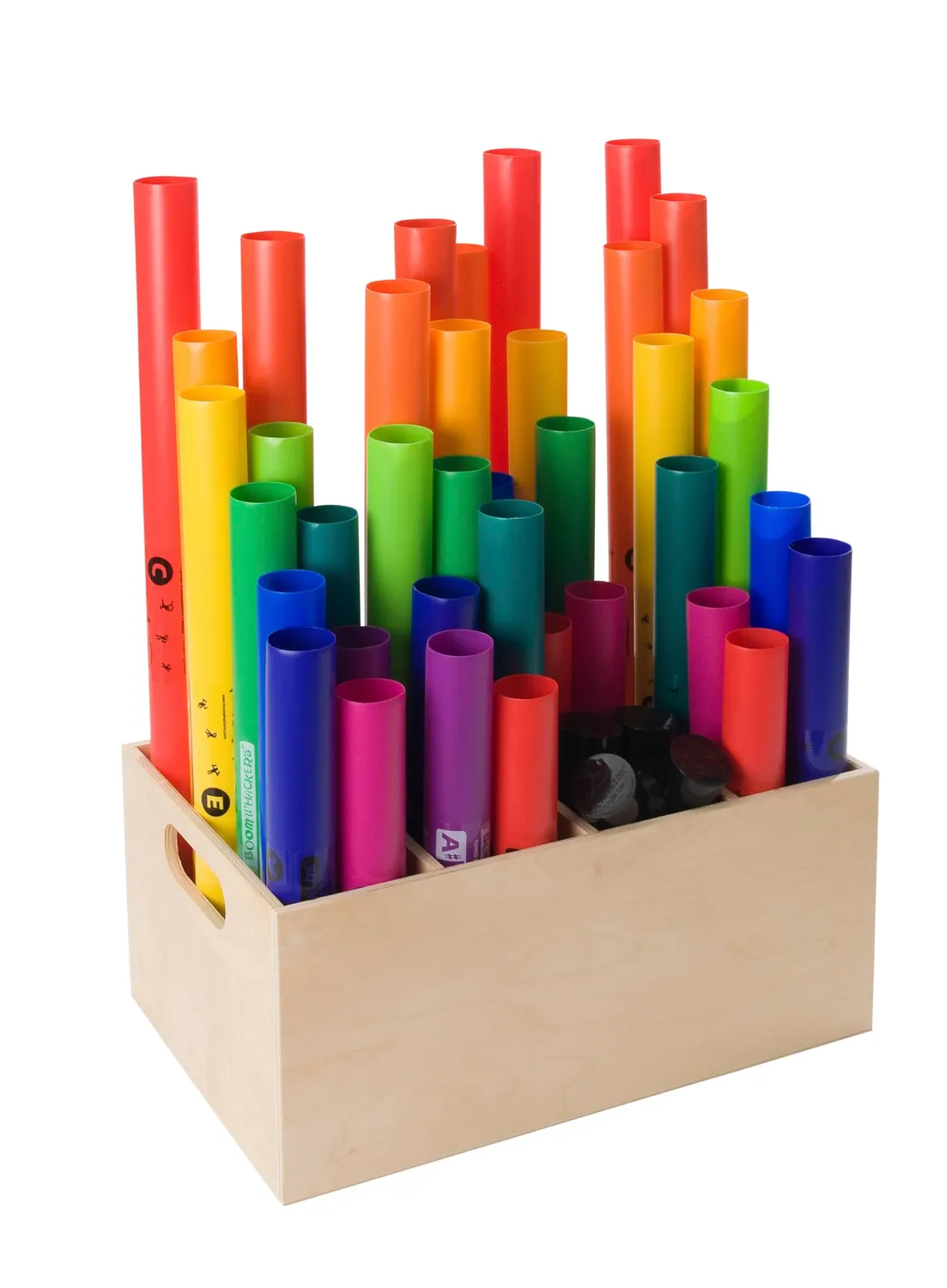 Betzold Aufbewahrungsbox Boomwhackers Holz 46x30x21 cm