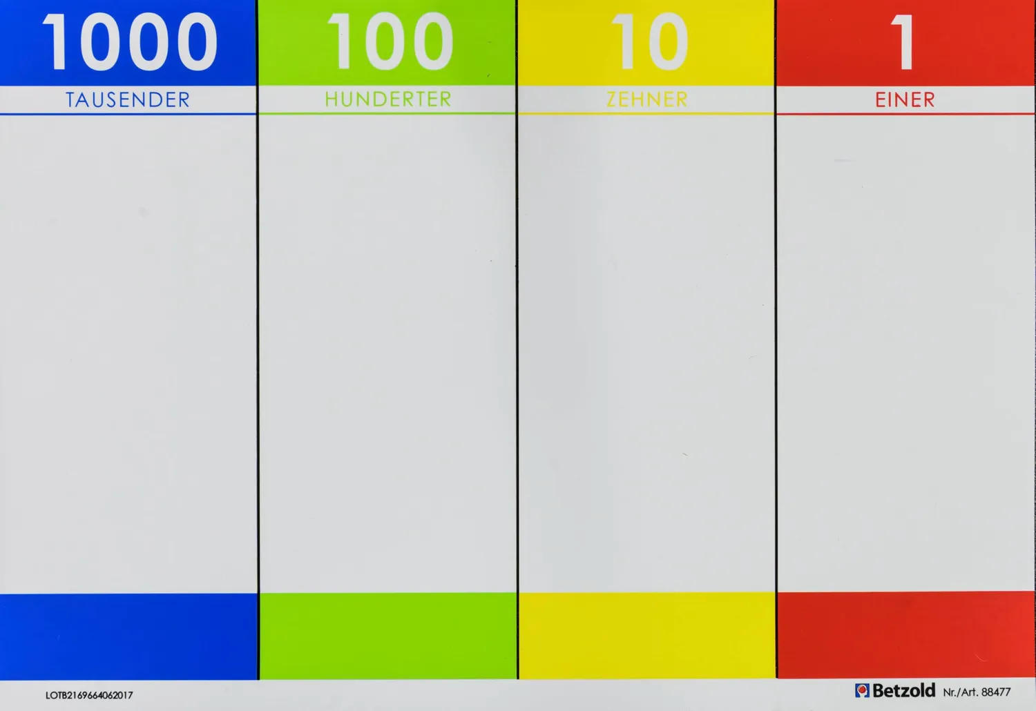 Betzold Dienes-Material Zehnersystemsatz mit Rechentafel