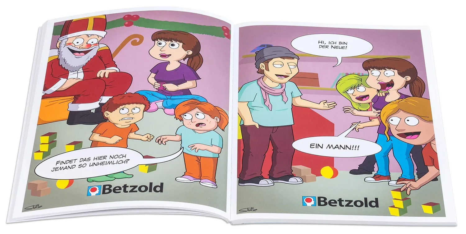 Betzold Cartoon-Buch KITA Buch DIN A5 60 Cartoons