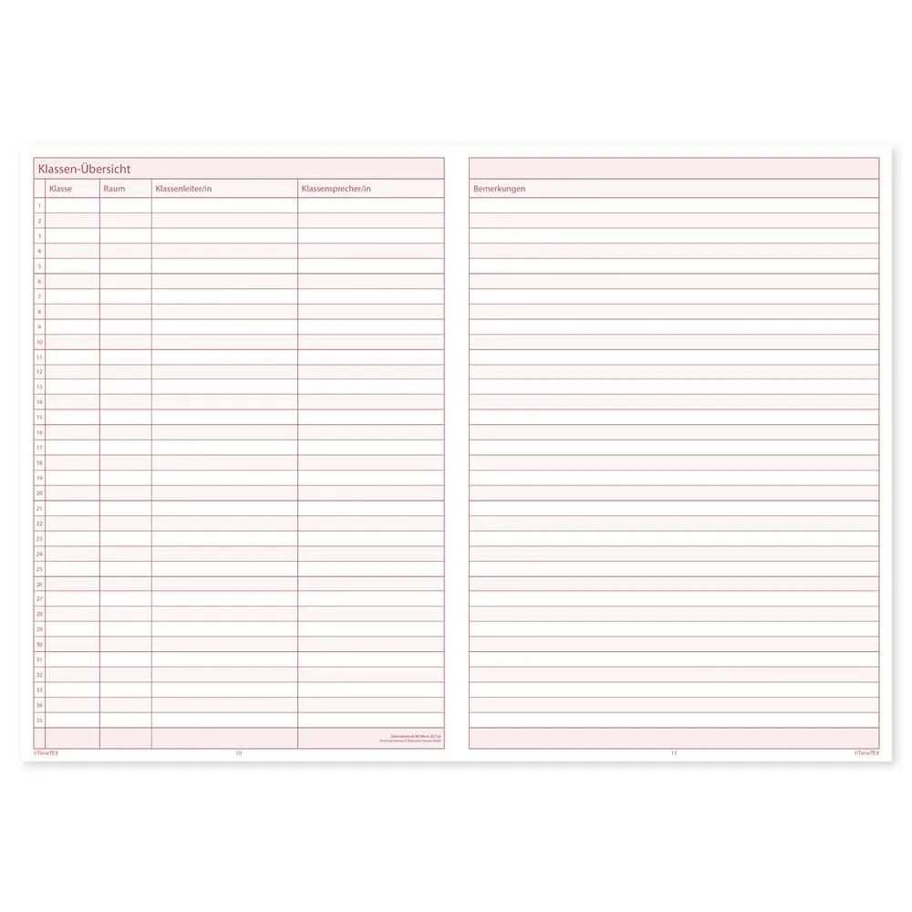 TimeTEX Schulleiter-Planer A4-Plus Kalender 26/27