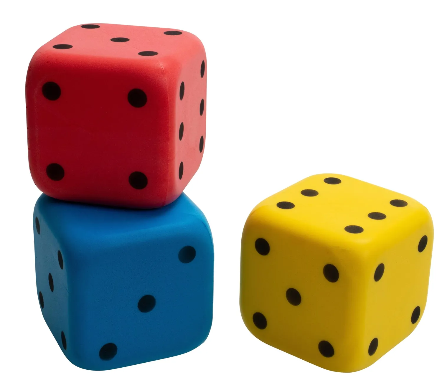 Betzold Schaumstoffwürfel 3er-Set Spielwürfel weich groß