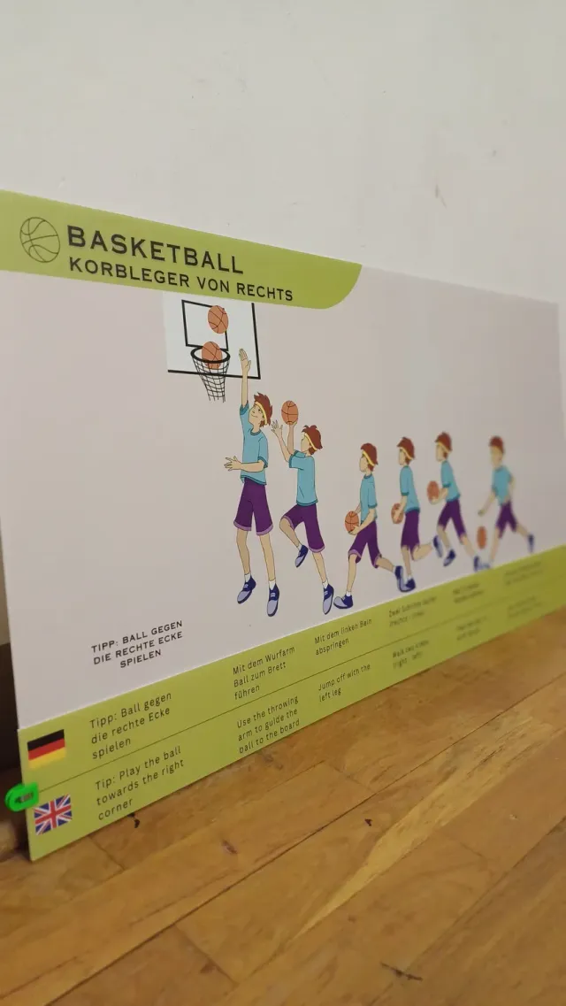 Sportlerntafel Lerntafelstreifen ET bilingual