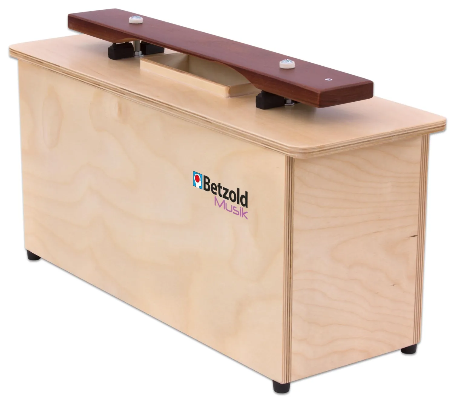 Betzold Kontrabass-Klangbausteine mit Klangkanal Hartholz