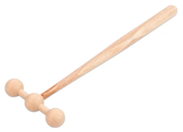 Betzold Dreikopf-Schlägel klein Holzschlägel Dreiklang Hartholz