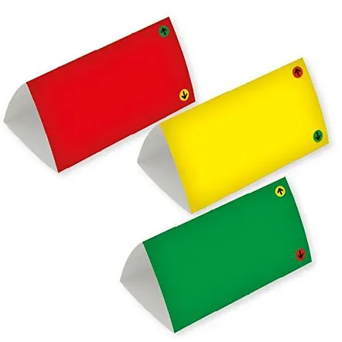 TimeTEX Ampel-Tischkarten 3-seitig 10 Stk.