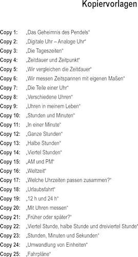Betzold Zeit erfahren messen rechnen Mappe Klasse 1-4