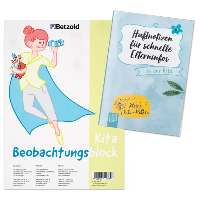 Betzold Kita-Set Beobachtung Elterninfos Block Haftnotizen