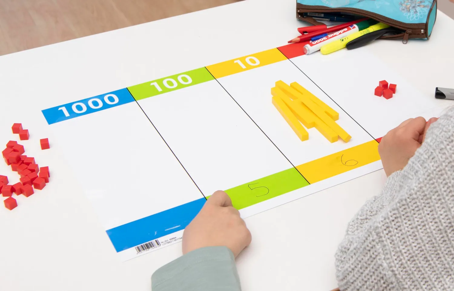 Betzold Dienes-Material Zehnersystemsatz mit Rechentafel