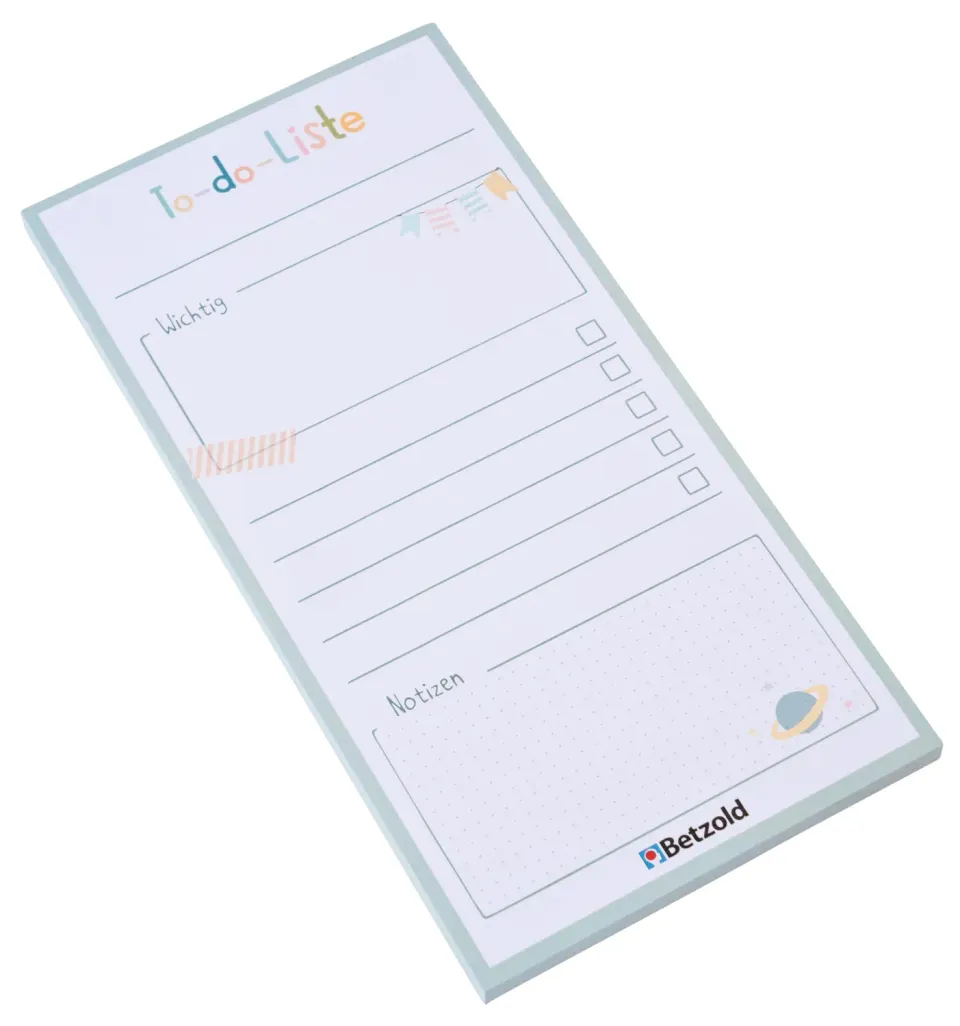 Betzold Abreißblock To-do-Liste 60 Blatt