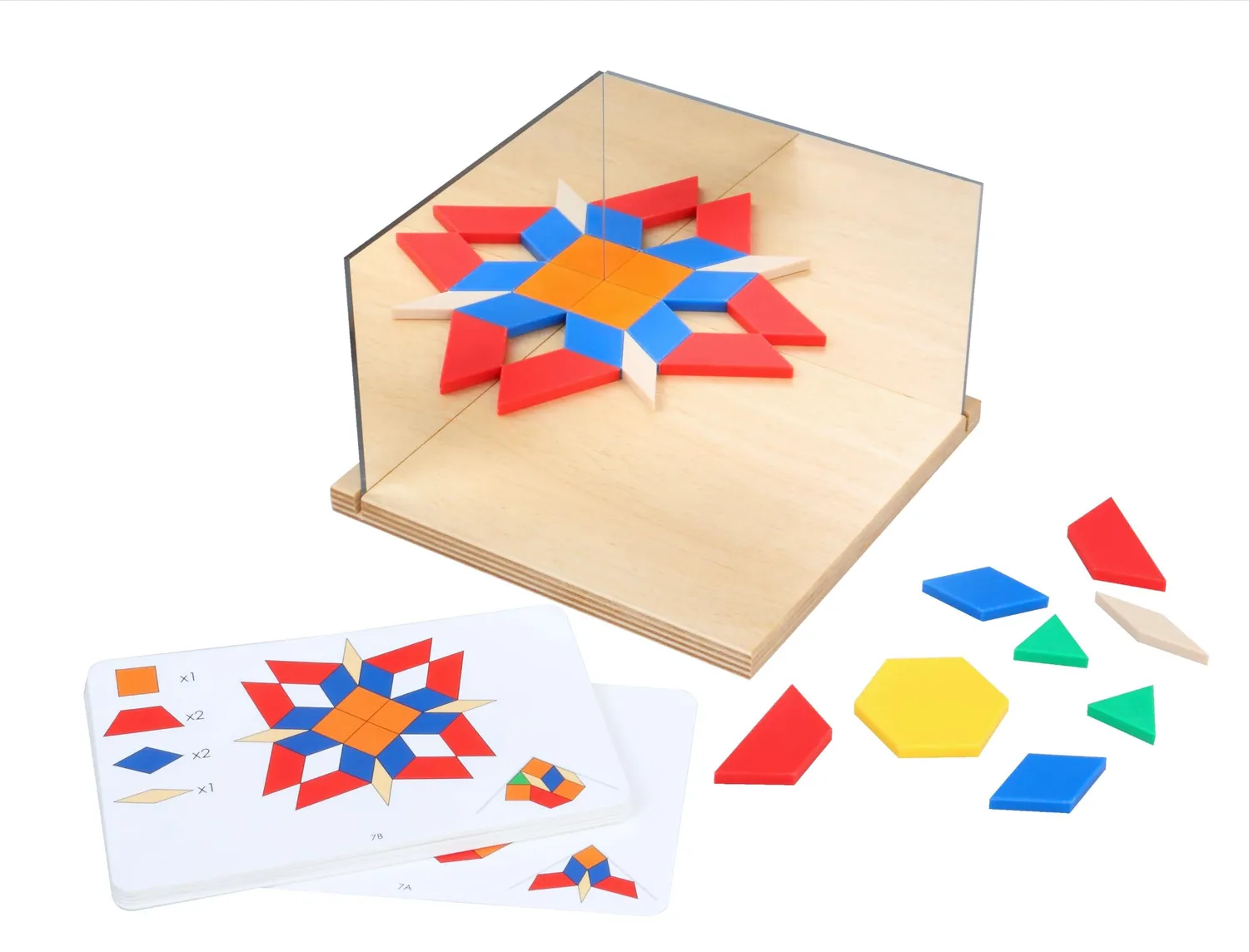 Betzold Arbeitskarten Eckspiegel Reflecting Patterns 8er 10x15 cm