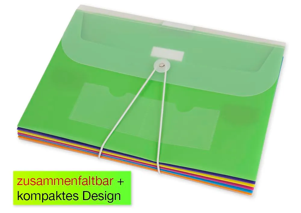 TimeTEX Hänge-Orga-Mappe A4 7 Fächer transparent