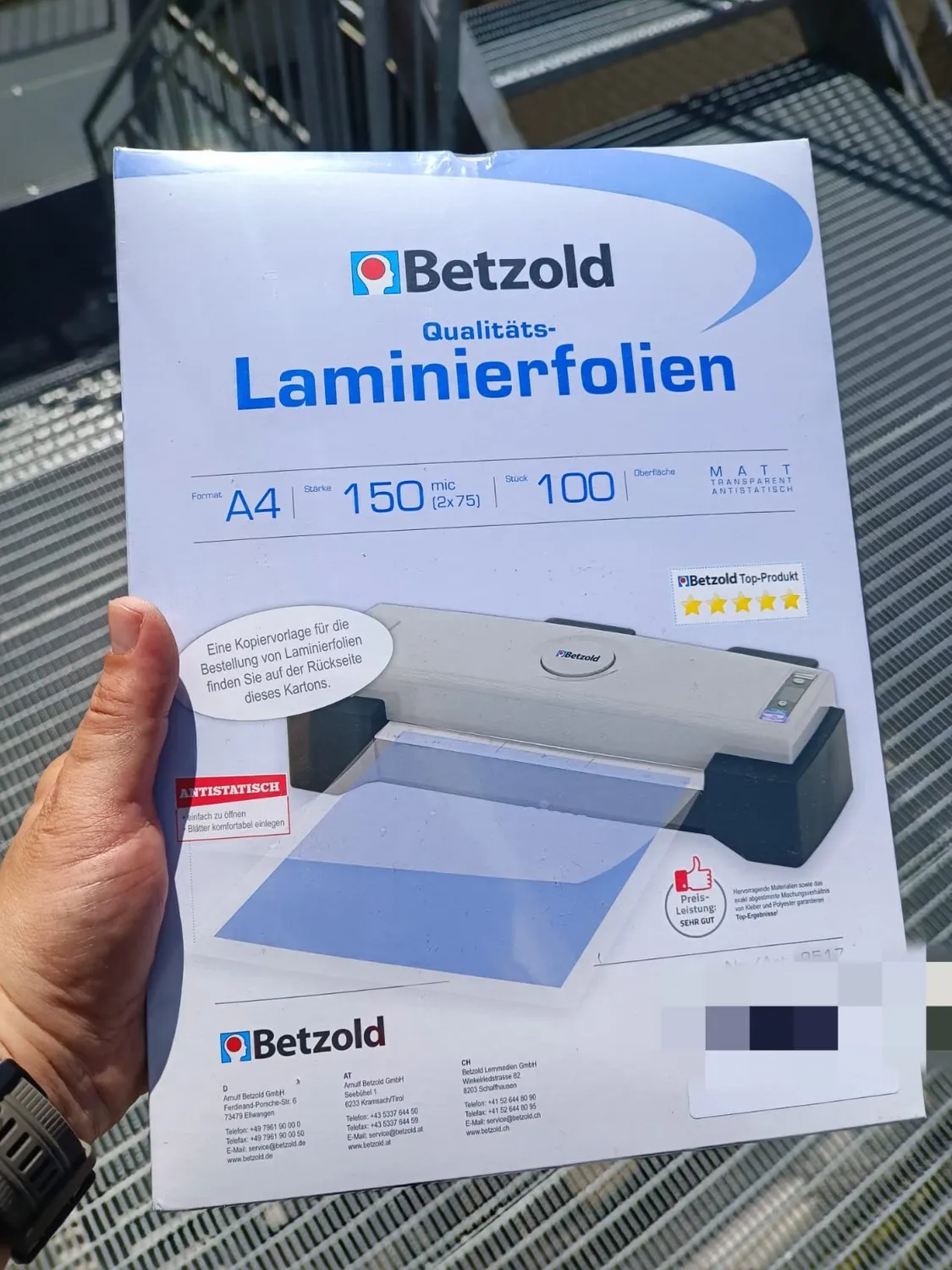 Betzold Laminierfolien Laminiertaschen