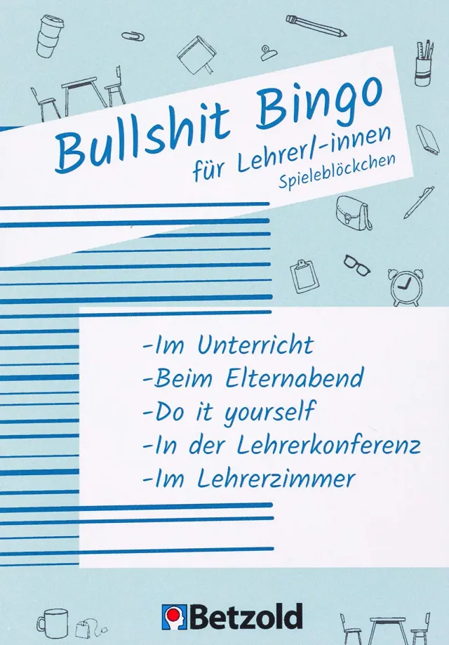 Betzold Bullshit-Bingo Spieleblock Bingo-Block 35 Seiten