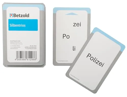 Betzold Magischer Zylinder Silbentrios Lernspiel