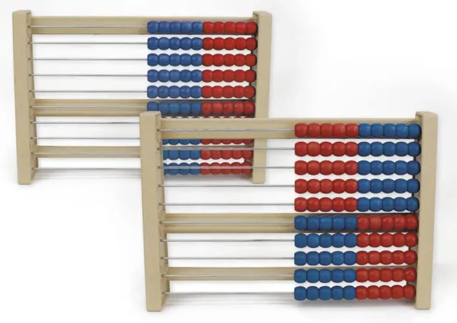TimeTEX Rechenrahmen 93921 Abakus 100 rot-blau